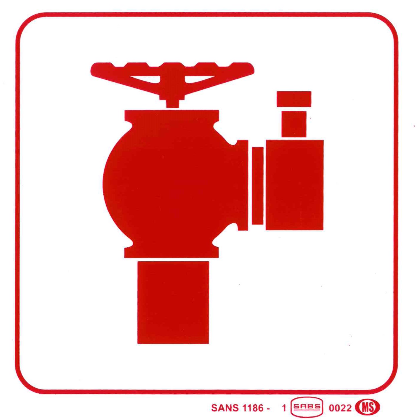 Parr Sign Post FIRE FIGHTING INFO SIGN - HARDWARE ON PARR